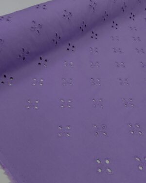 Embroidered Cotton-Lilac-General