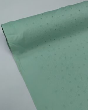 Embroidered Cotton-Sage Green-General