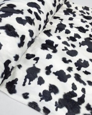 Faux Fur Fabric-White &Black