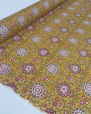 Batik Inspired Prints-100% Cotton Fabric-010-Gold