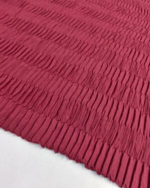 Bubble Pleated Ceruti-Maroon