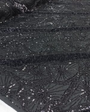 Wendy Sequins Beaded Lace-Black