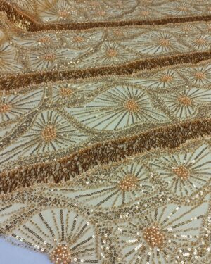 Wendy Sequins Beaded Lace-Gold
