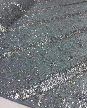 Wendy Sequins Beaded Lace-Grey
