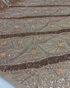 Wendy Sequins Beaded Lace-Nude