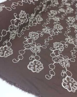 CAPRI LINEN LOOK EMBOSSED ROPE-BROWN-GENERAL