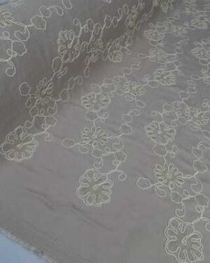 CAPRI LINEN LOOK EMBOSSED ROPE-SMOKE GREY-GENERAL