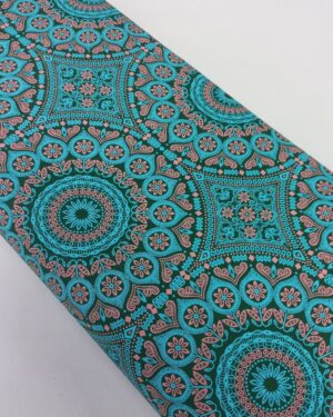 Authentic 3 Cats Shweshwe Fabric by Da Gama Textiles with traditional South African printed cotton design