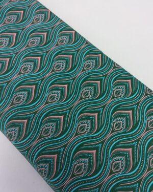 Authentic 3 Cats Shweshwe Fabric by Da Gama Textiles with traditional South African printed cotton design